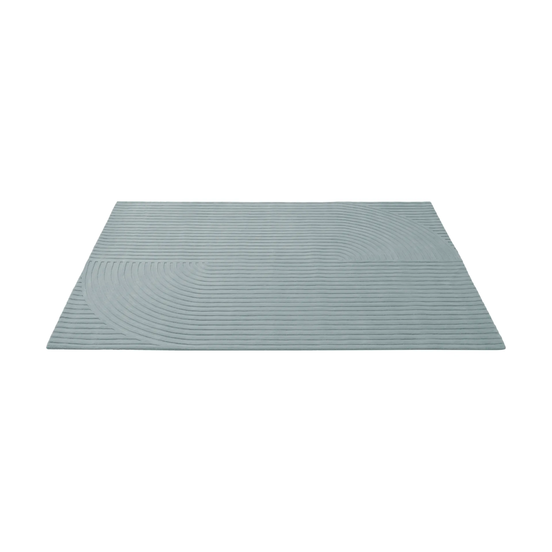 Relevo Rug Quattro wool rug, Sage green, 200x300 cm Muuto