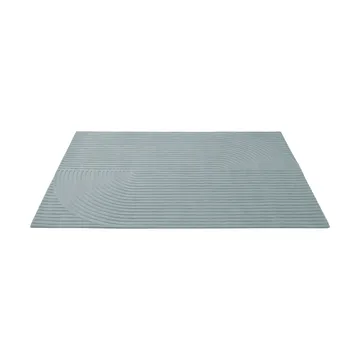 Relevo Rug Quattro wool rug - Sage green, 200x300 cm - Muuto