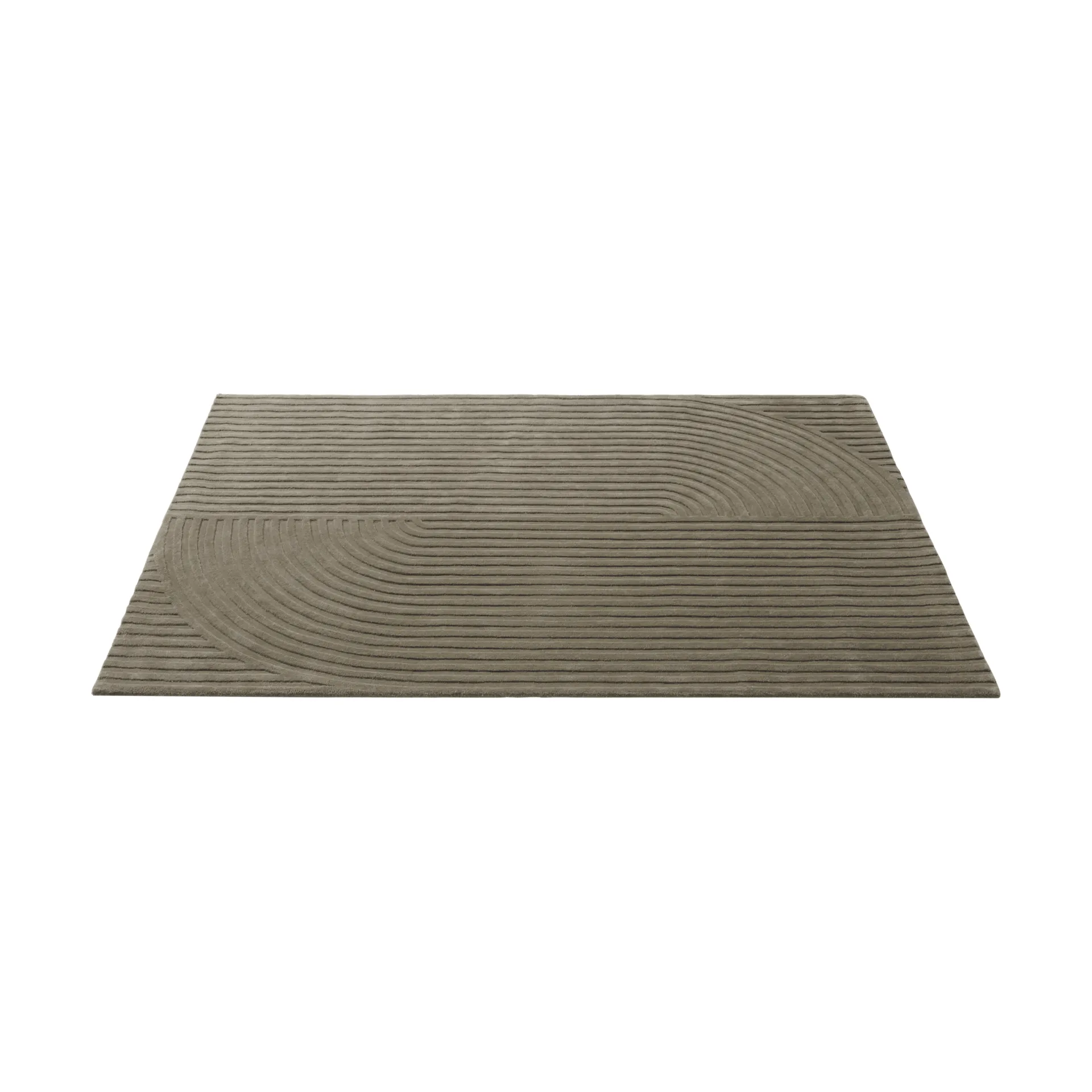 Relevo Rug Quattro wool rug, Taupe, 170x240 cm Muuto