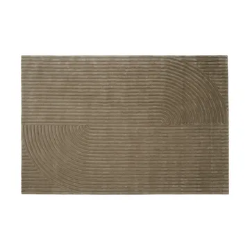 Relevo Rug Quattro wool rug - Taupe, 200x300 cm - Muuto