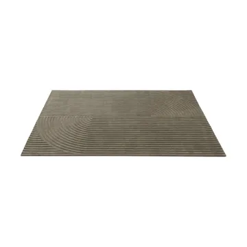 Relevo Rug Quattro wool rug - Taupe, 200x300 cm - Muuto