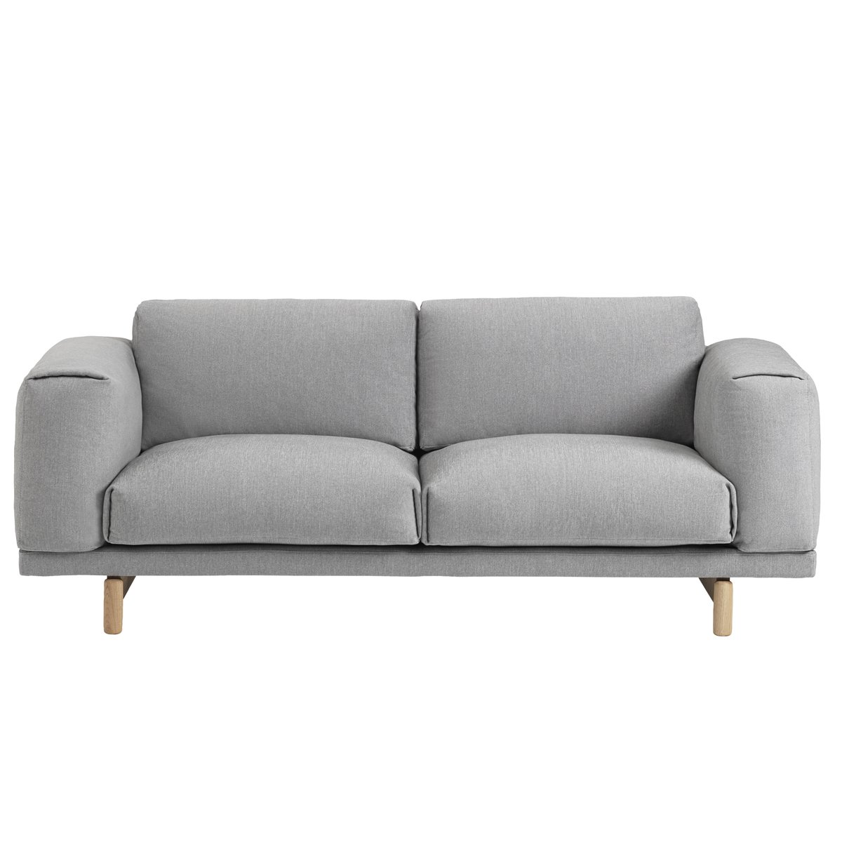 Muuto Rest 2-seat sofa Hallingdale 123 | Scandinavian Design | Sofas | Grey