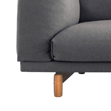 Rest sofa - 2-seat-remix 163 grey-oak legs - Muuto
