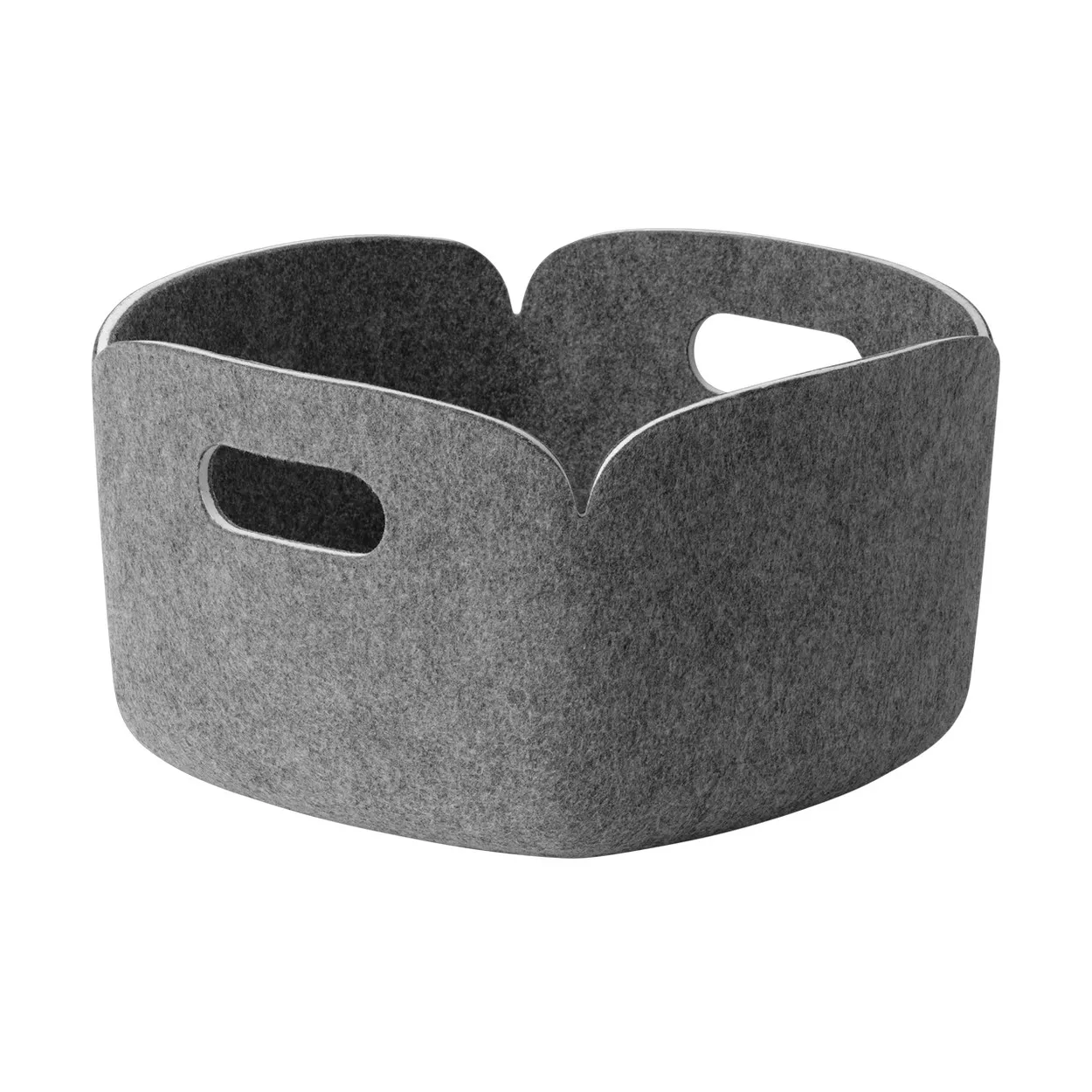 Muuto Restore storage basket 28x28 cm Grey mélange | Scandinavian Design | Storage baskets | Grey