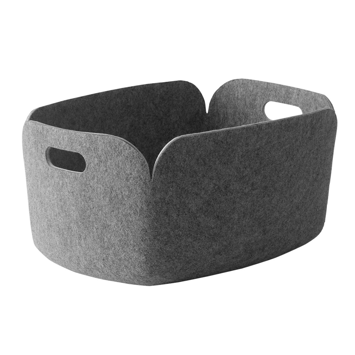 Muuto Restore storage basket Light grey | Scandinavian Design | Storage baskets | Grey