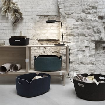 Restore storage basket round - black - Muuto