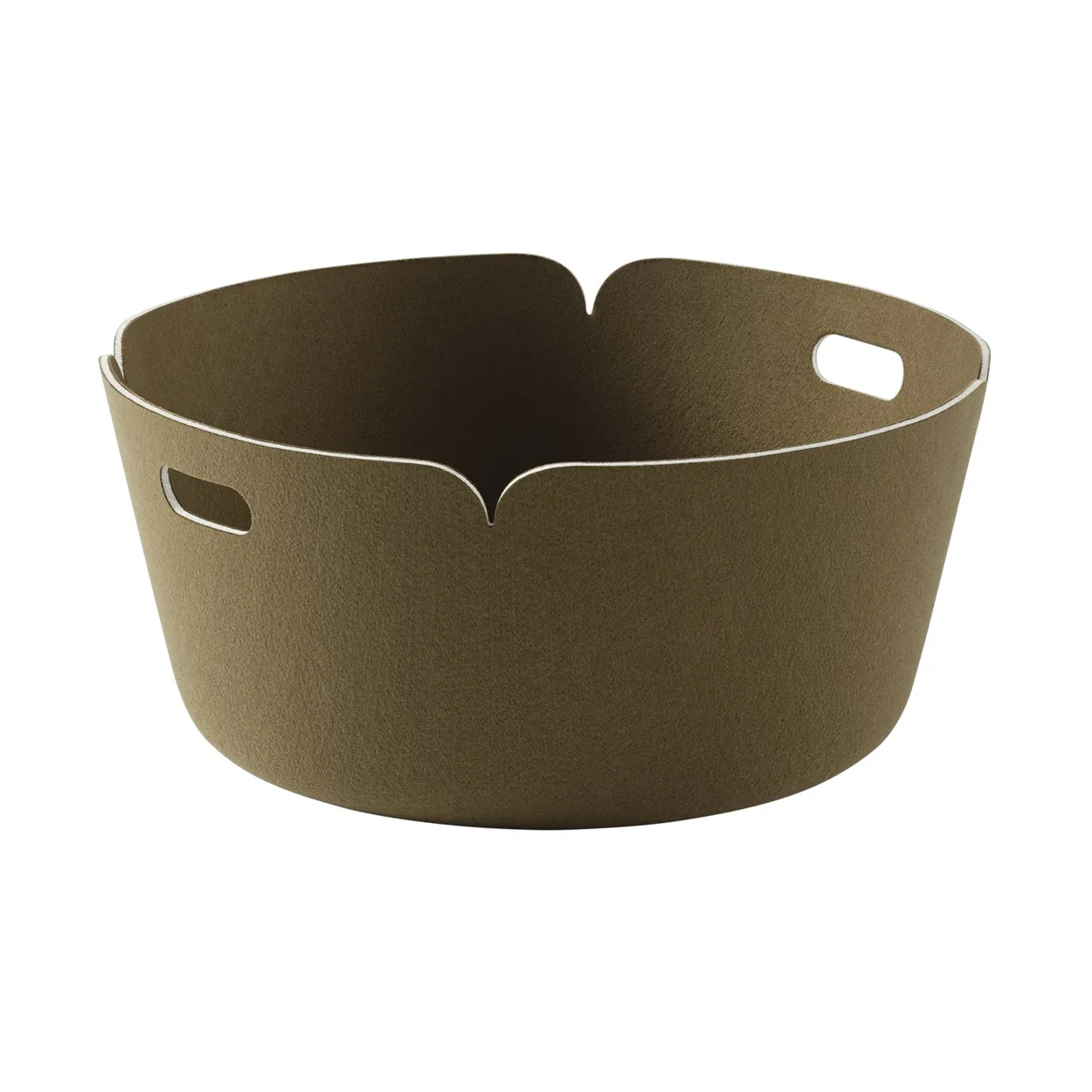 Muuto Restore storage basket round Brown Green | Scandinavian Design | Storage baskets | Green