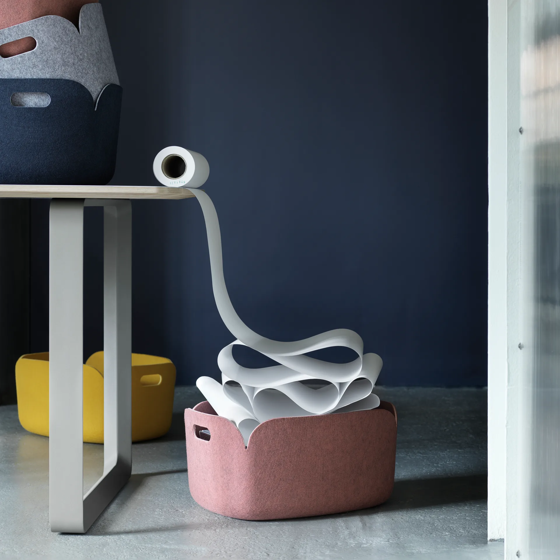 Restore storage basket, yellow Muuto