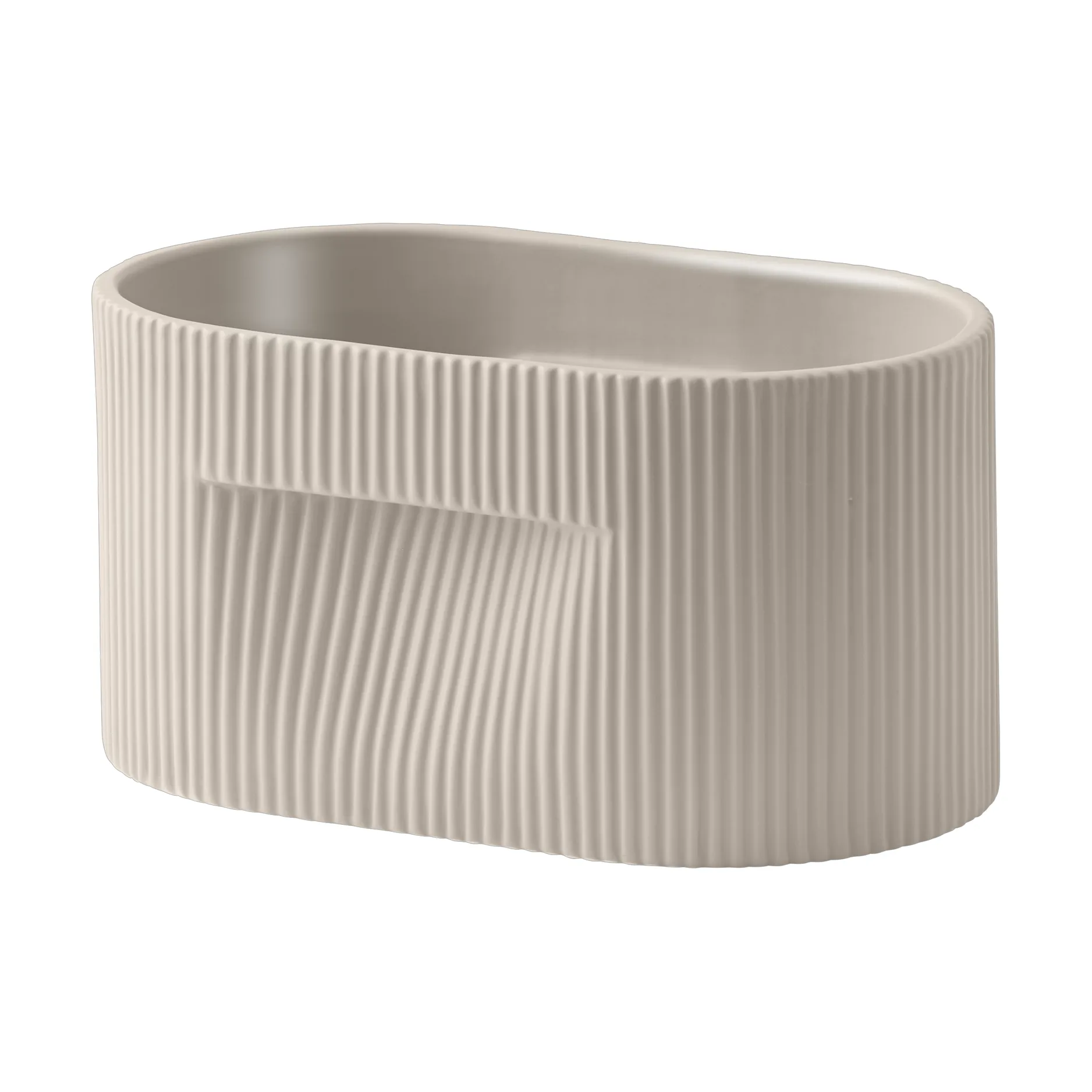Ridge flower pot 13 cm, Beige Muuto
