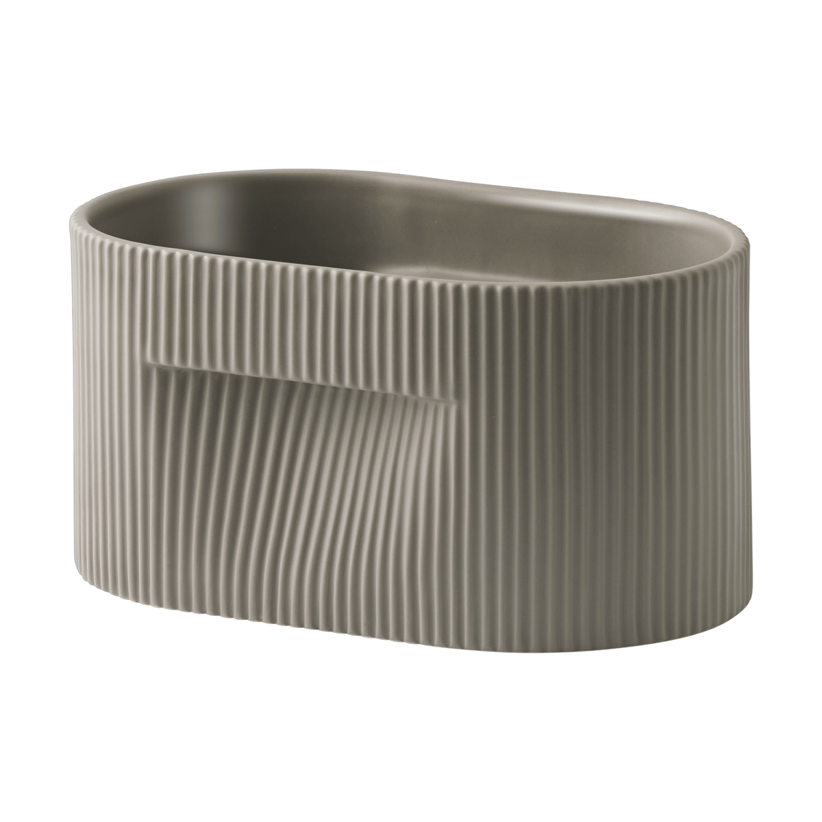 Muuto Ridge flower pot 13 cm Taupe | Scandinavian Design | Flower pots | Beige