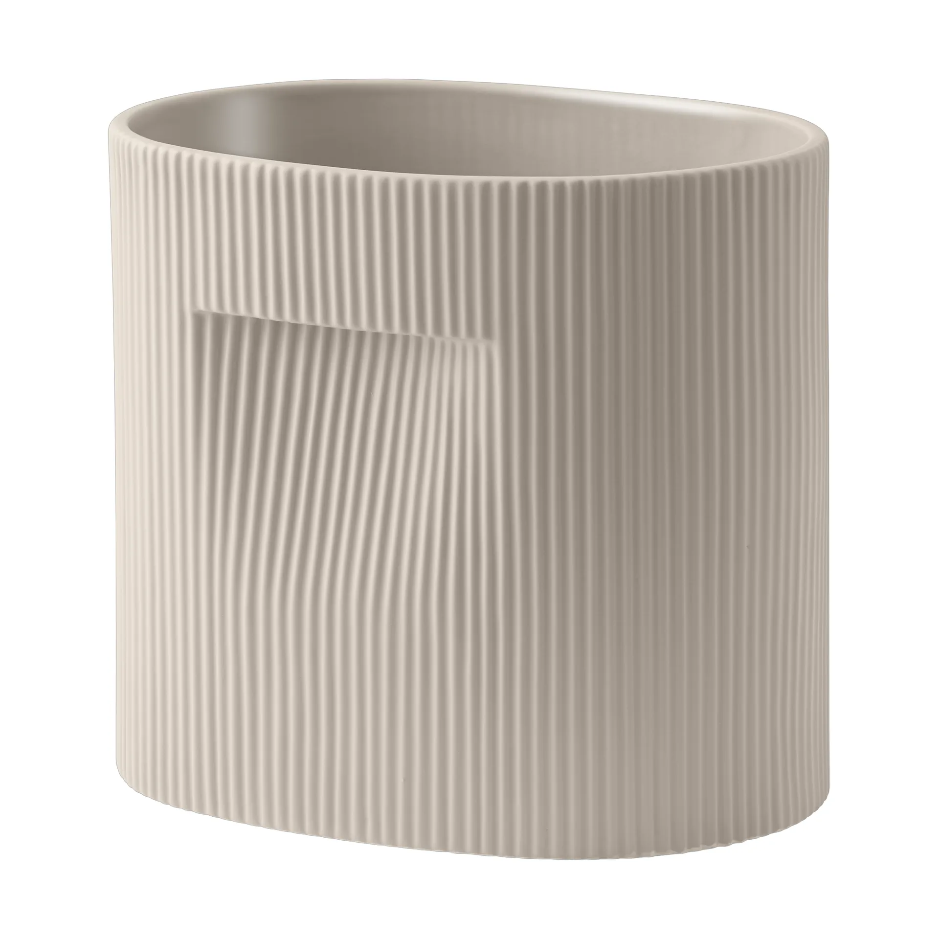 Ridge flower pot 24 cm, Beige Muuto