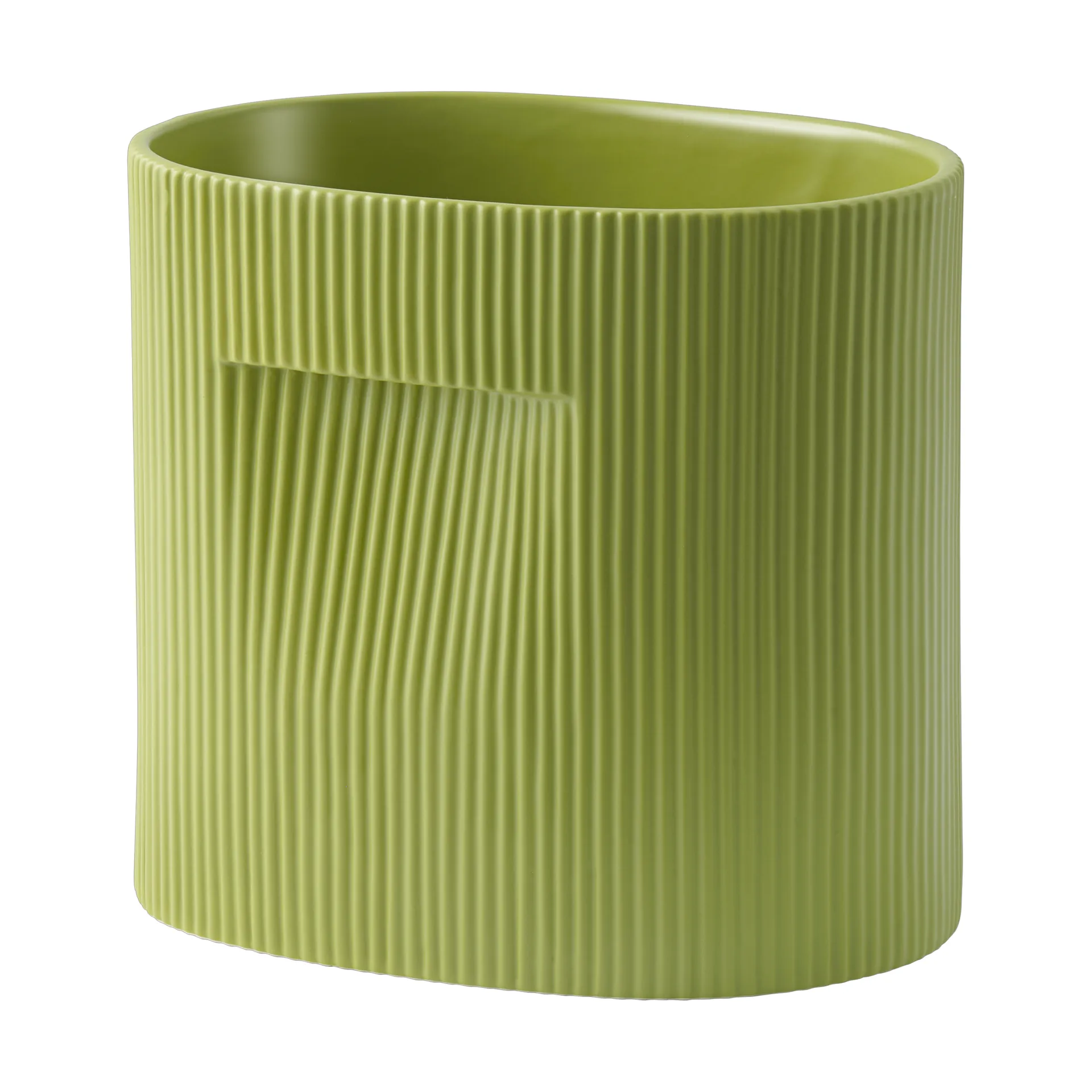 Ridge flower pot 24 cm, Moss green Muuto