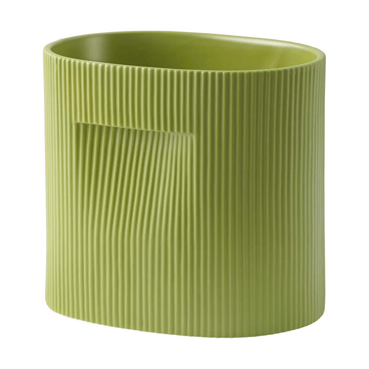 Muuto Ridge flower pot 24 cm Moss green | Scandinavian Design | Flower pots | Green