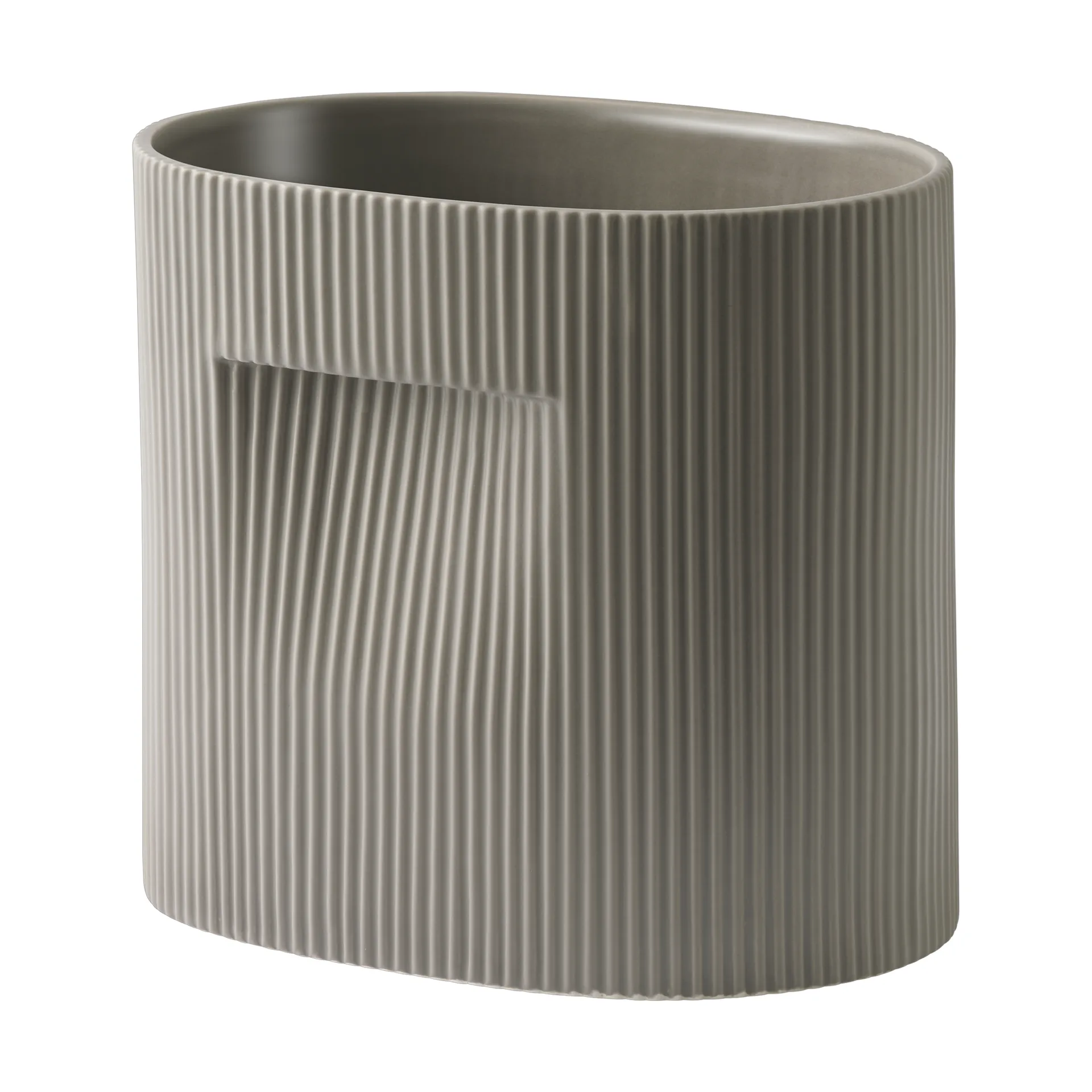 Ridge flower pot 24 cm, Taupe Muuto