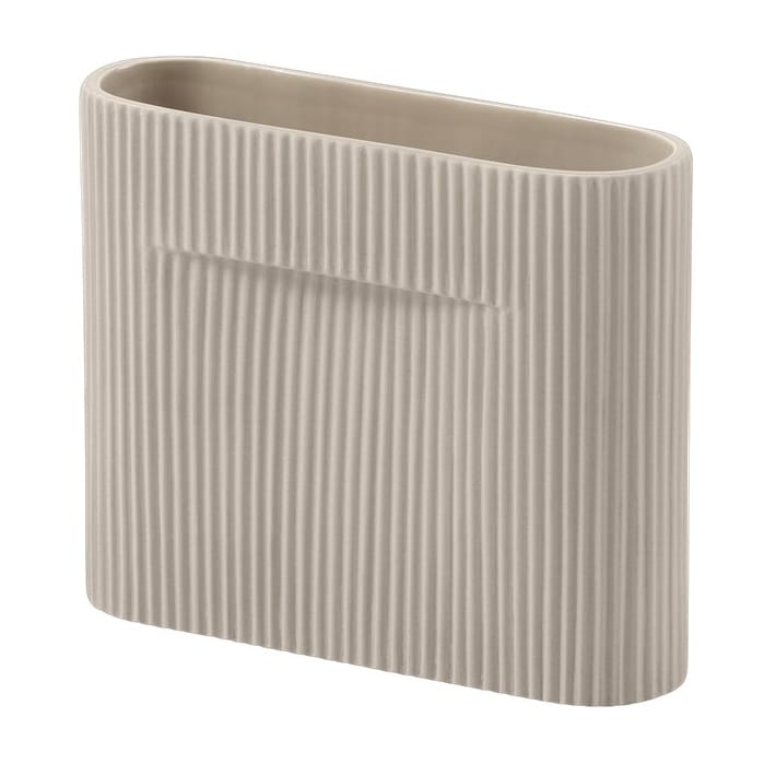 Ridge vase 16.5 cm - Beige - Muuto