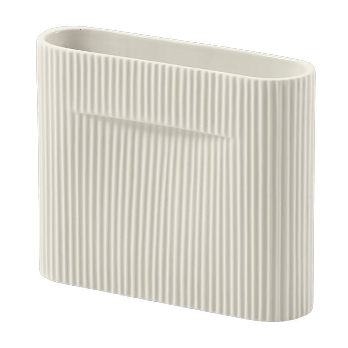 Ridge vase 16.5 cm - Off white - Muuto