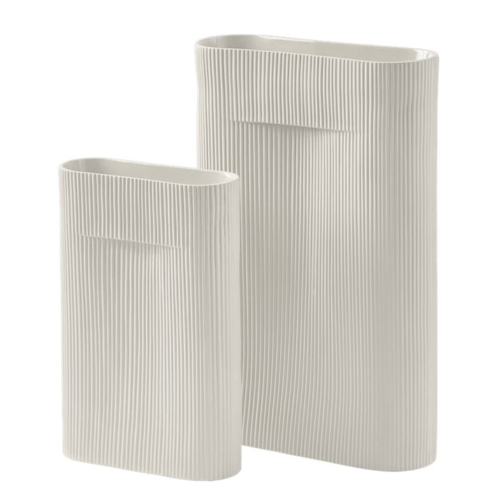 Ridge vase 35 cm - Off white - Muuto