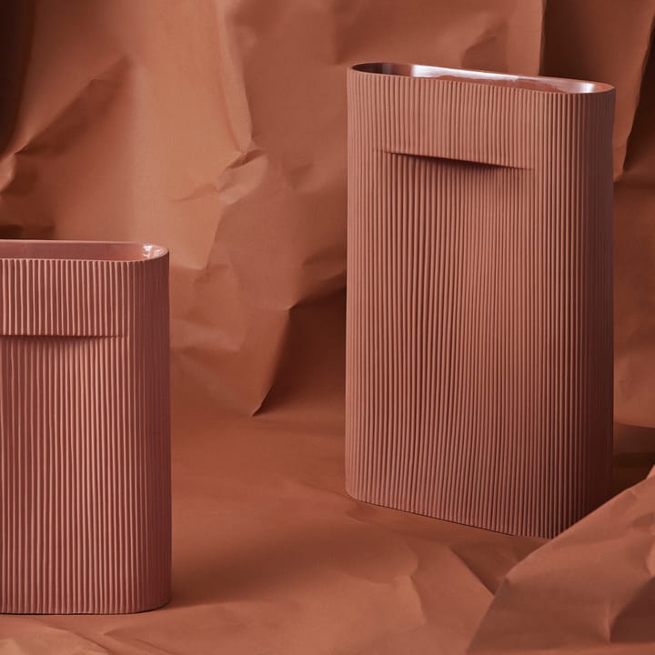 Ridge vase 35 cm, Terracotta Muuto