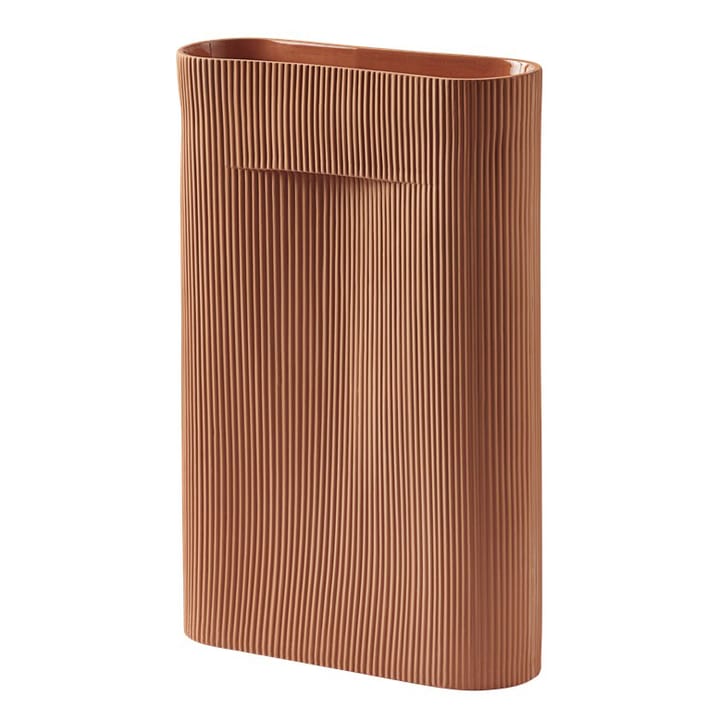 Ridge vase 48.5 cm - Terracotta - Muuto