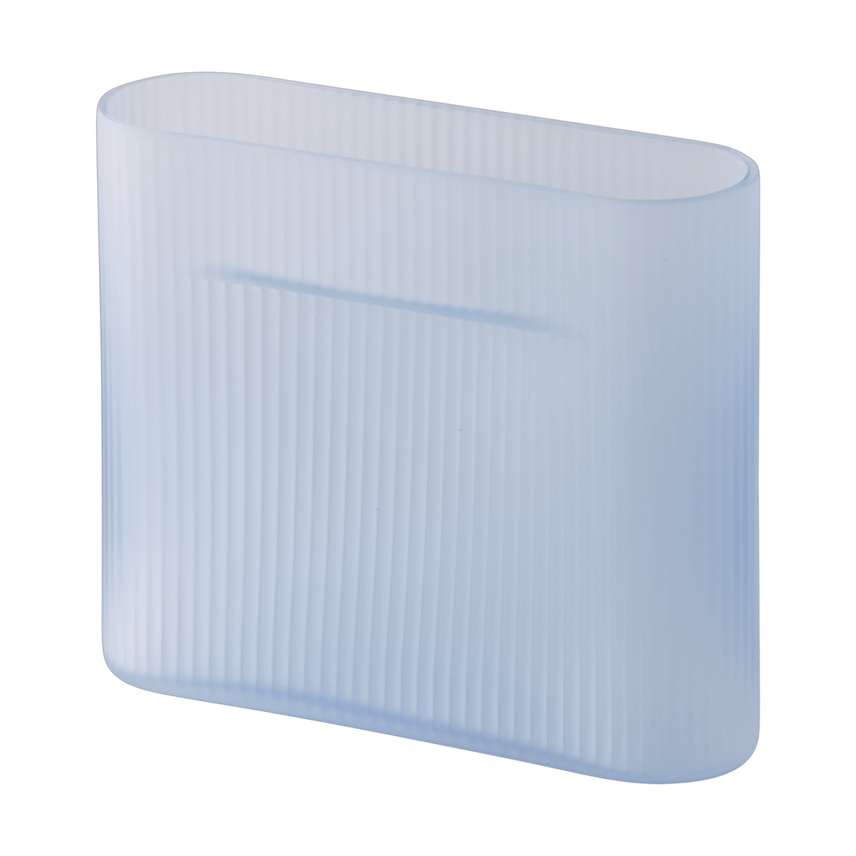 Muuto Ridge vase frosted glass 16,5 cm Light blue | Scandinavian Design | Vases | Blue