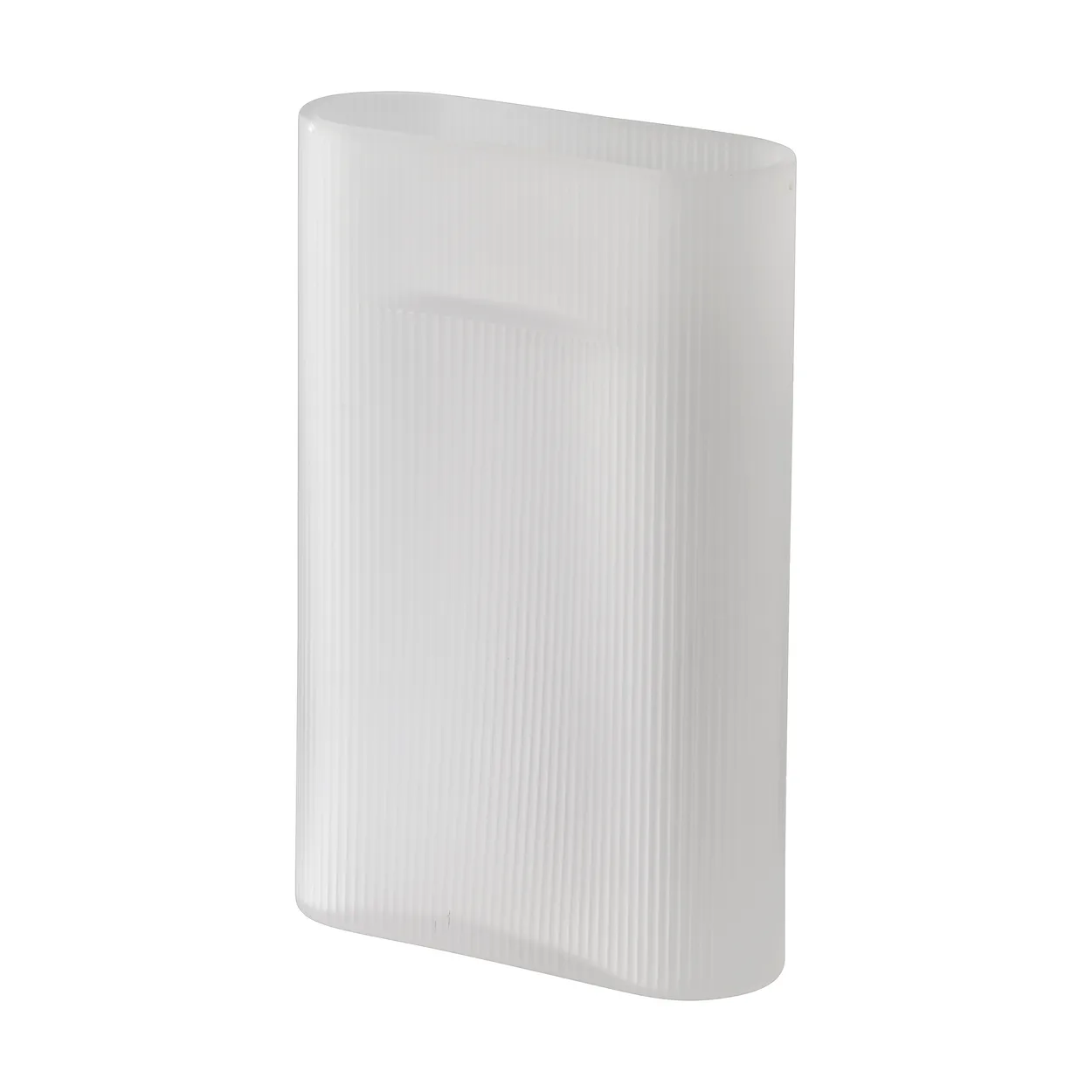 Muuto Ridge vase frosted glass 35 cm White