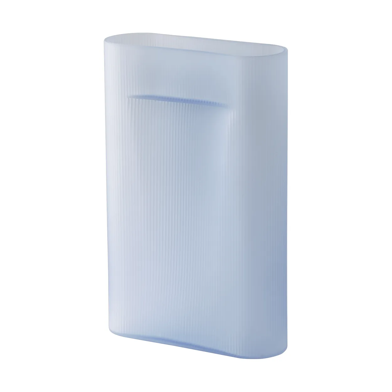 Muuto Ridge vase frosted glass 48,5 cm Light blue