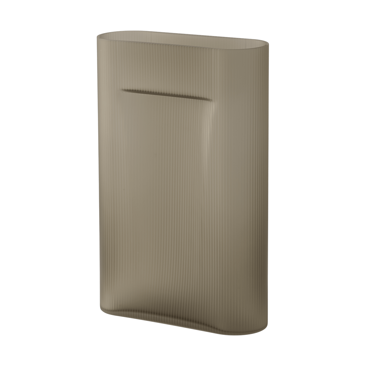 Muuto Ridge vase frosted glass 48,5 cm Taupe | Scandinavian Design | Vases | Beige