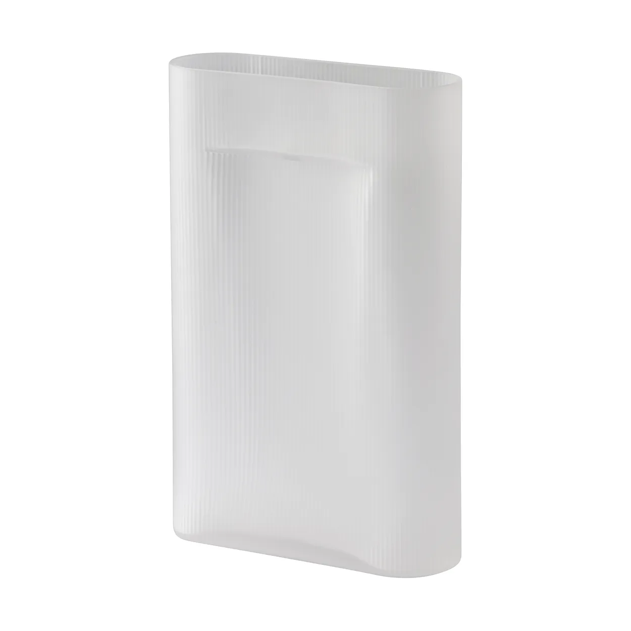 Muuto Ridge vase frosted glass 48,5 cm White | Scandinavian Design | Vases | White