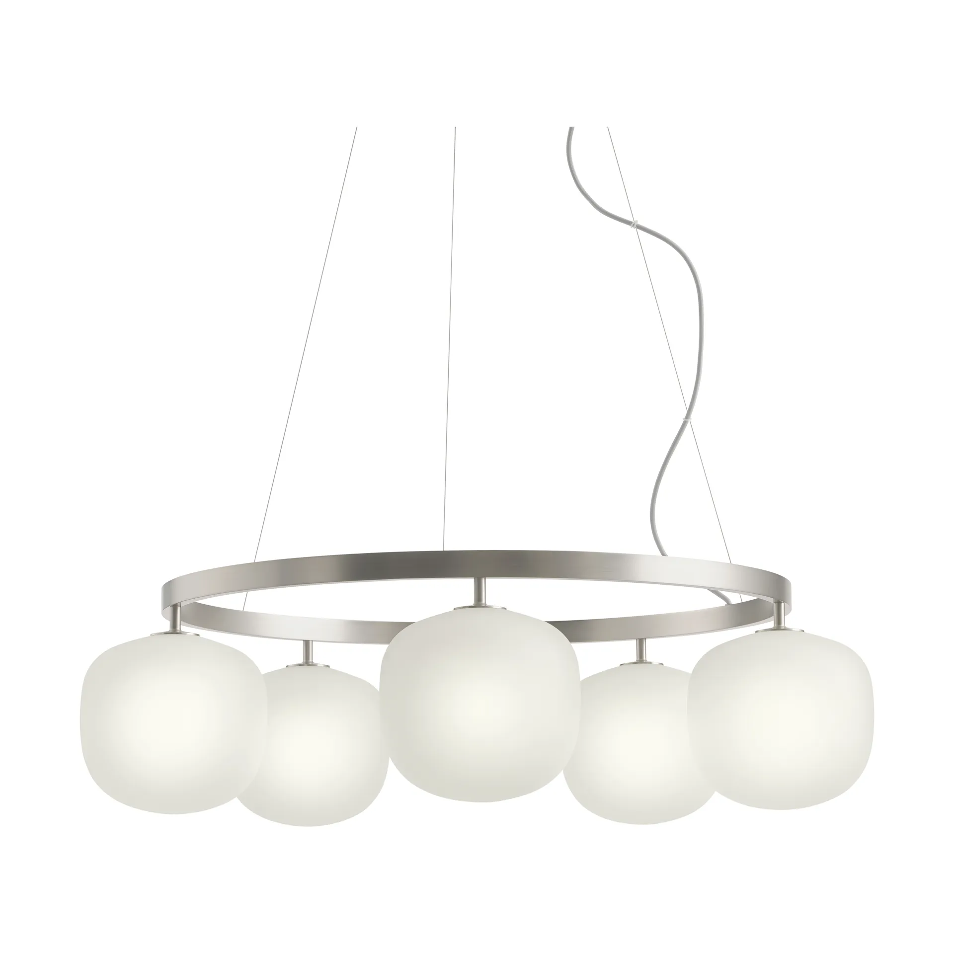 Rime chandelier, Aluminium grey Muuto