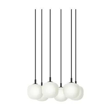 Rime Pendant Cluster 6 pendant lamp - Black, Ø12 cm - Muuto