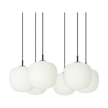 Rime Pendant Cluster 6 pendant lamp - Black, Ø25 cm - Muuto