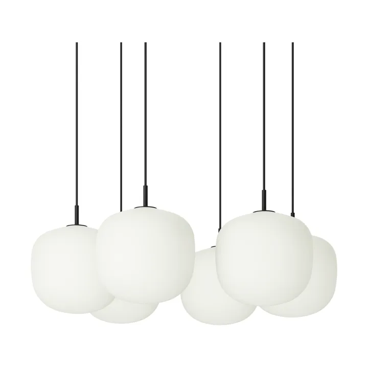 Rime Pendant Cluster 6 pendant lamp - Black, Ø25 cm - Muuto