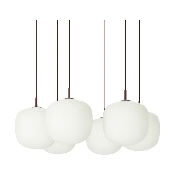 Rime Pendant Cluster 6 pendant lamp - Deep red, Ø25 cm - Muuto