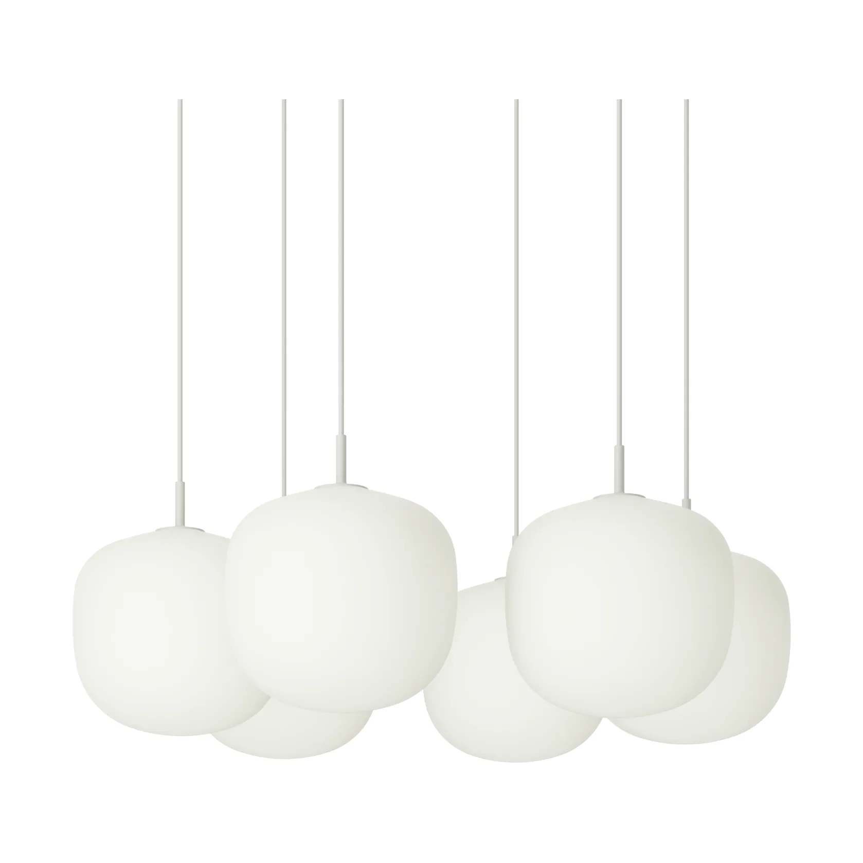 Rime Pendant Cluster 6 pendant lamp, Grey, Ø25 cm Muuto