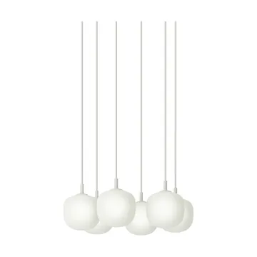 Rime Pendant Cluster 6 pendant lamp - White, Ø12 cm - Muuto