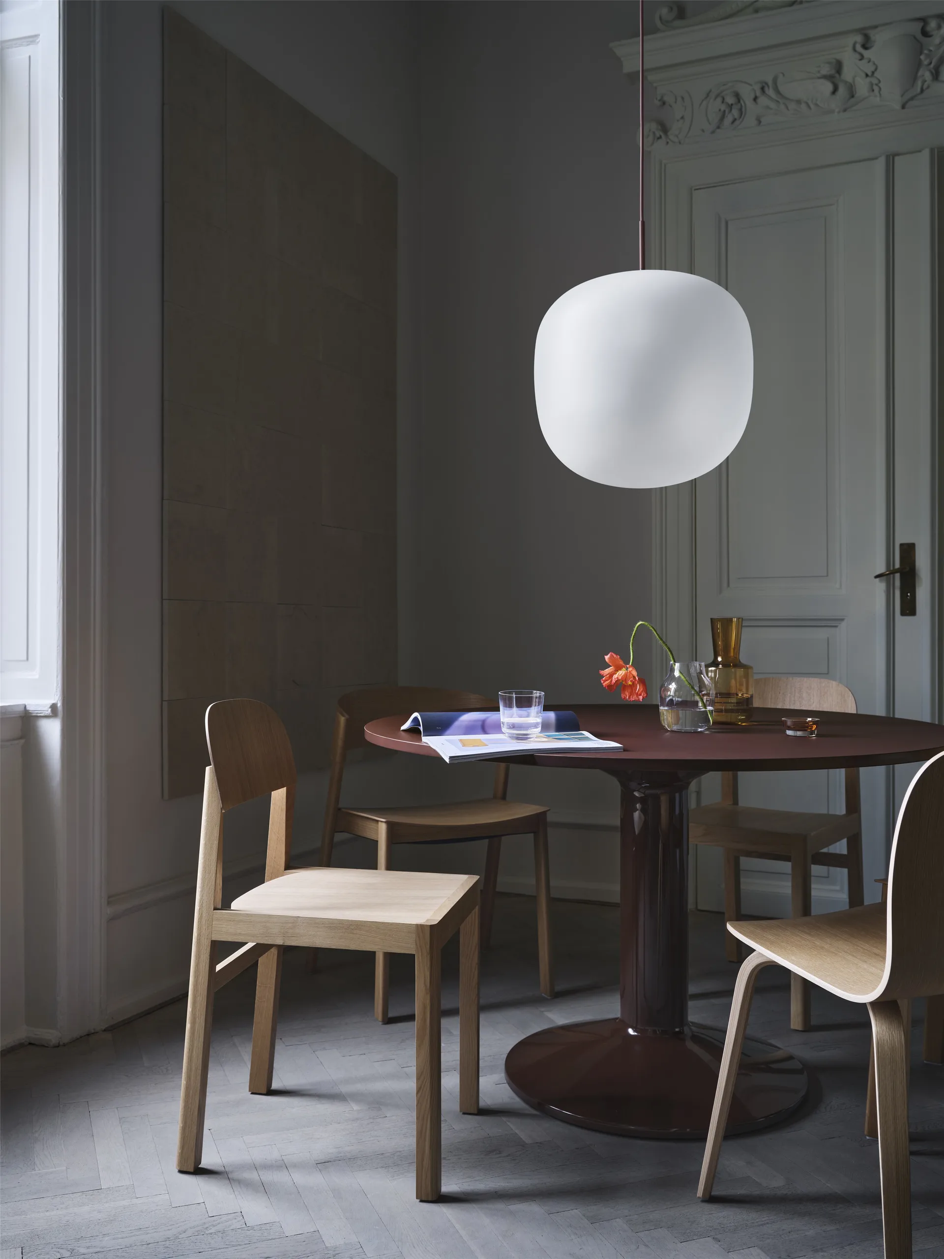 Rime pendant lamp Ø45 cm, Deep Red Muuto