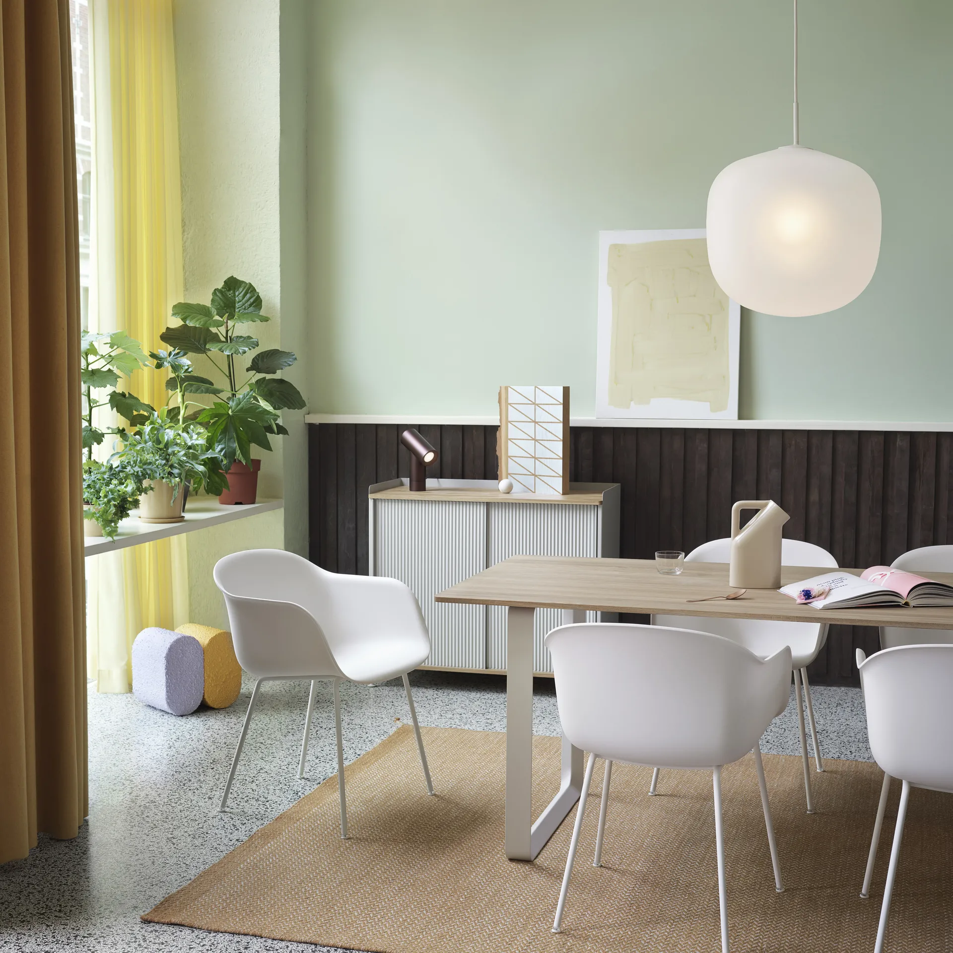 Rime pendant lamp Ø45 cm, white Muuto