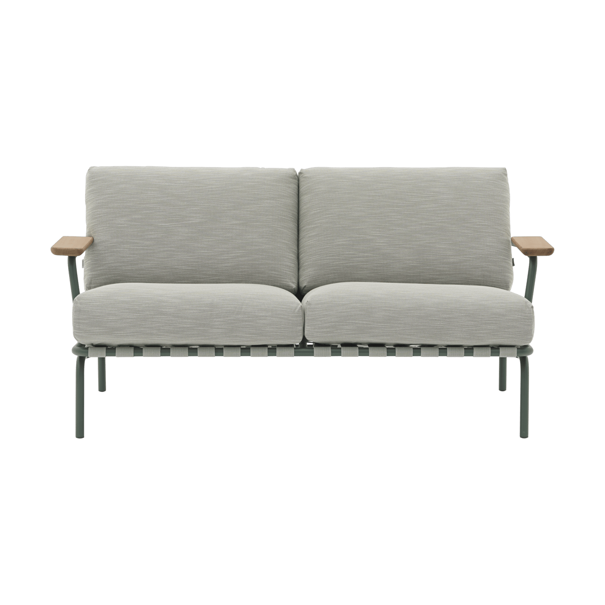 Muuto Settle 2-seater sofa Ribbed Weave 2 Dark green