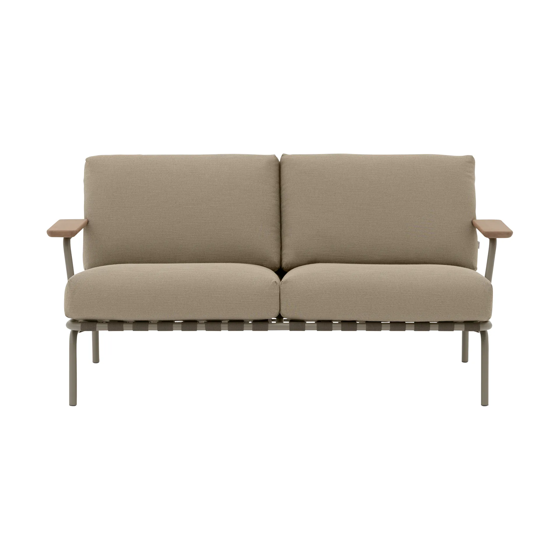Settle 2-seater sofa, Ribbed Weave 5 Taupe Muuto
