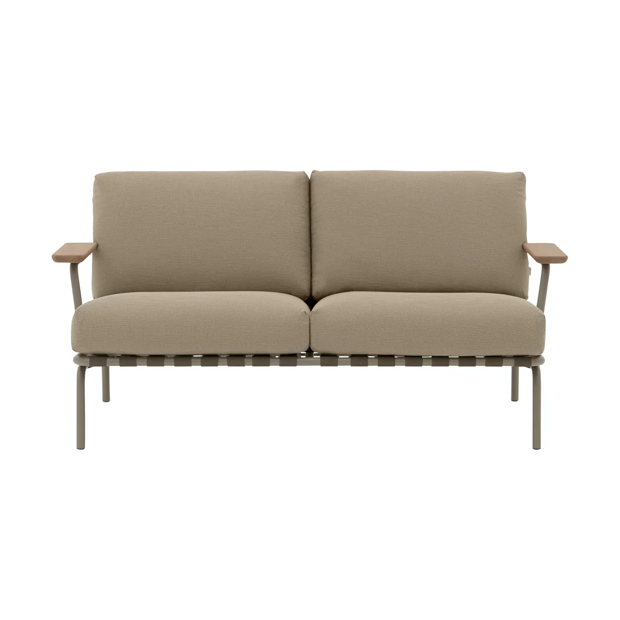 Muuto Settle 2-seater sofa Ribbed Weave 5 Taupe | Scandinavian Design | Beige