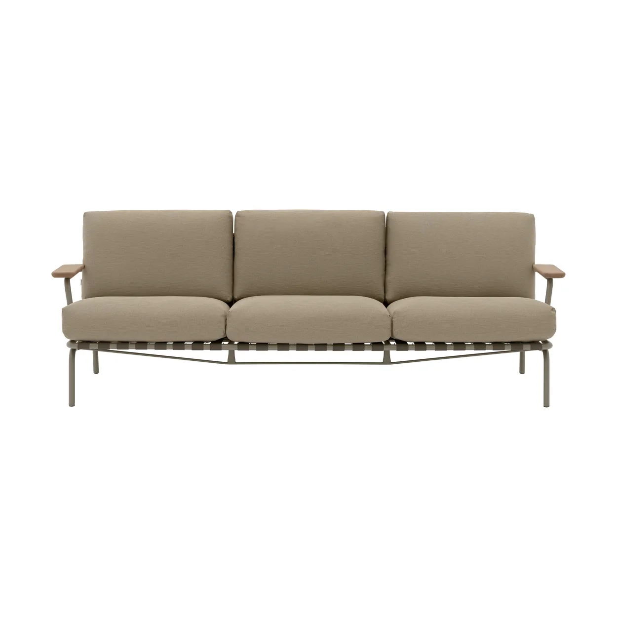 Muuto Settle 3-seater sofa Ribbed Weave 5 Taupe | Scandinavian Design | Beige