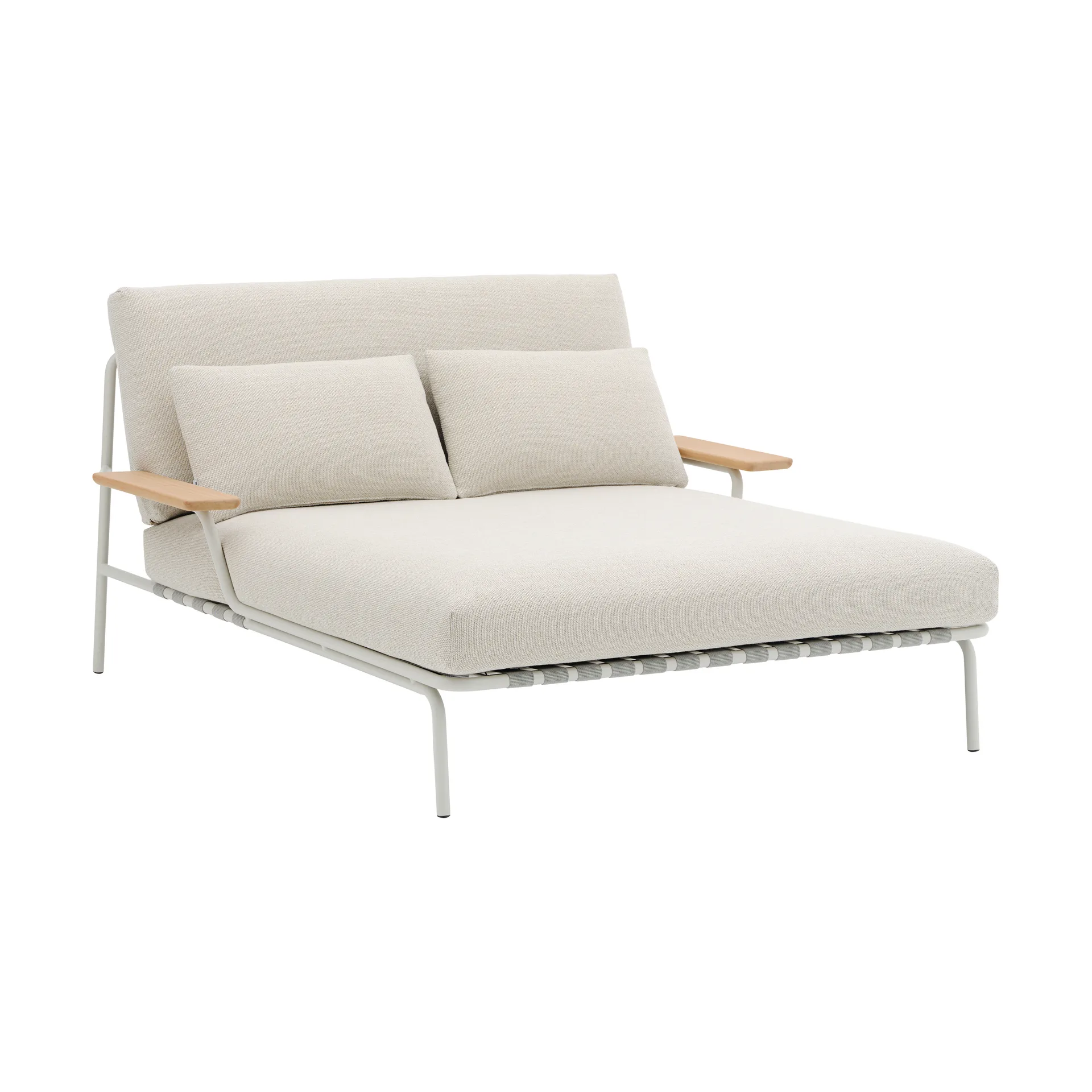Settle chaise lounge, Laze 1-grey, with armrests Muuto