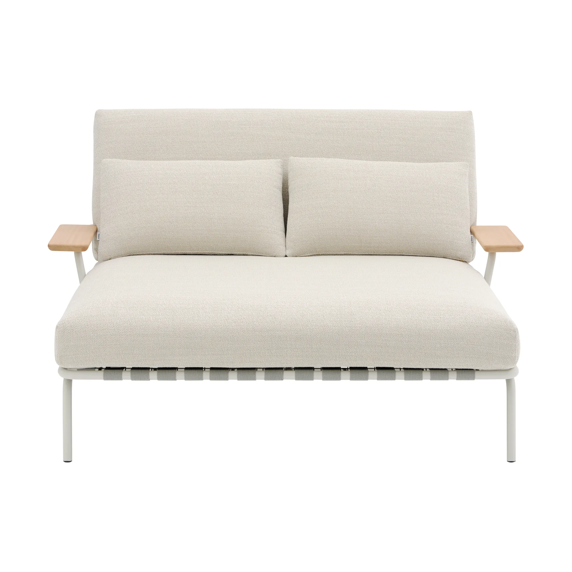 Settle chaise lounge, Laze 1-grey, with armrests Muuto