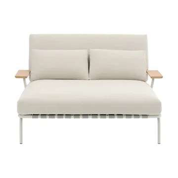 Settle chaise lounge - Laze 1-grey, with armrests - Muuto