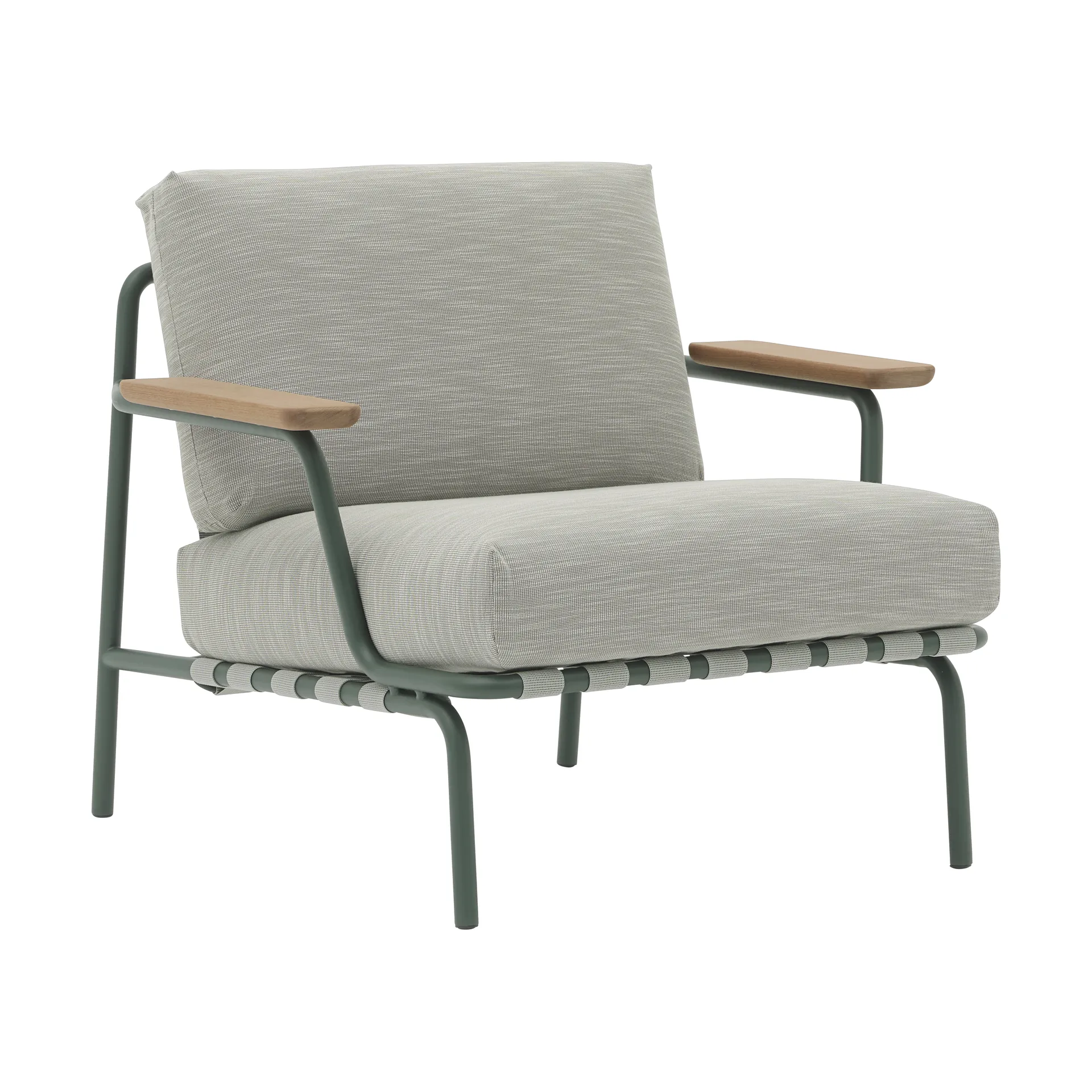 Settle lounge chair, Ribbed Weave 2 Dark green Muuto