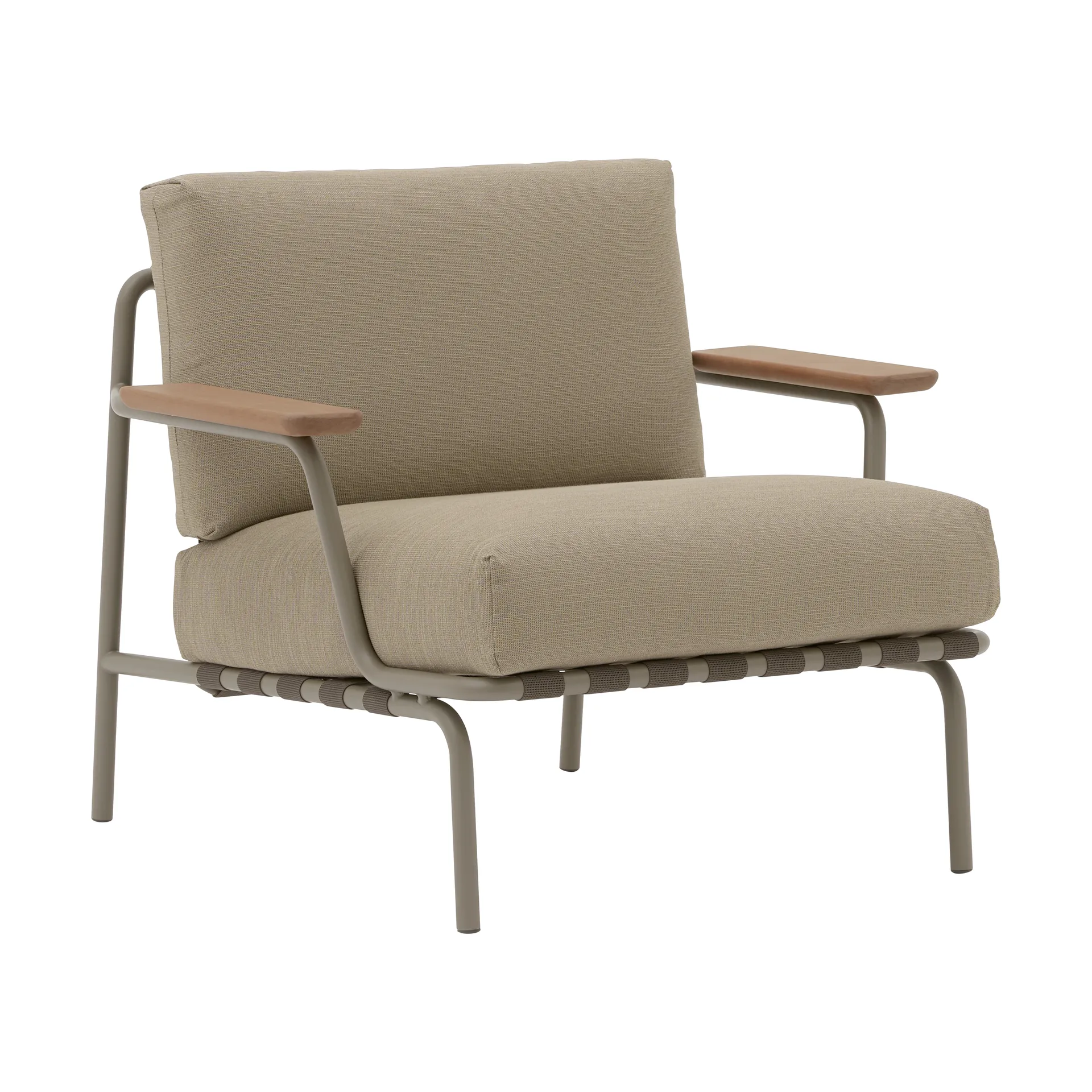 Settle lounge chair, Ribbed Weave 5 Taupe Muuto