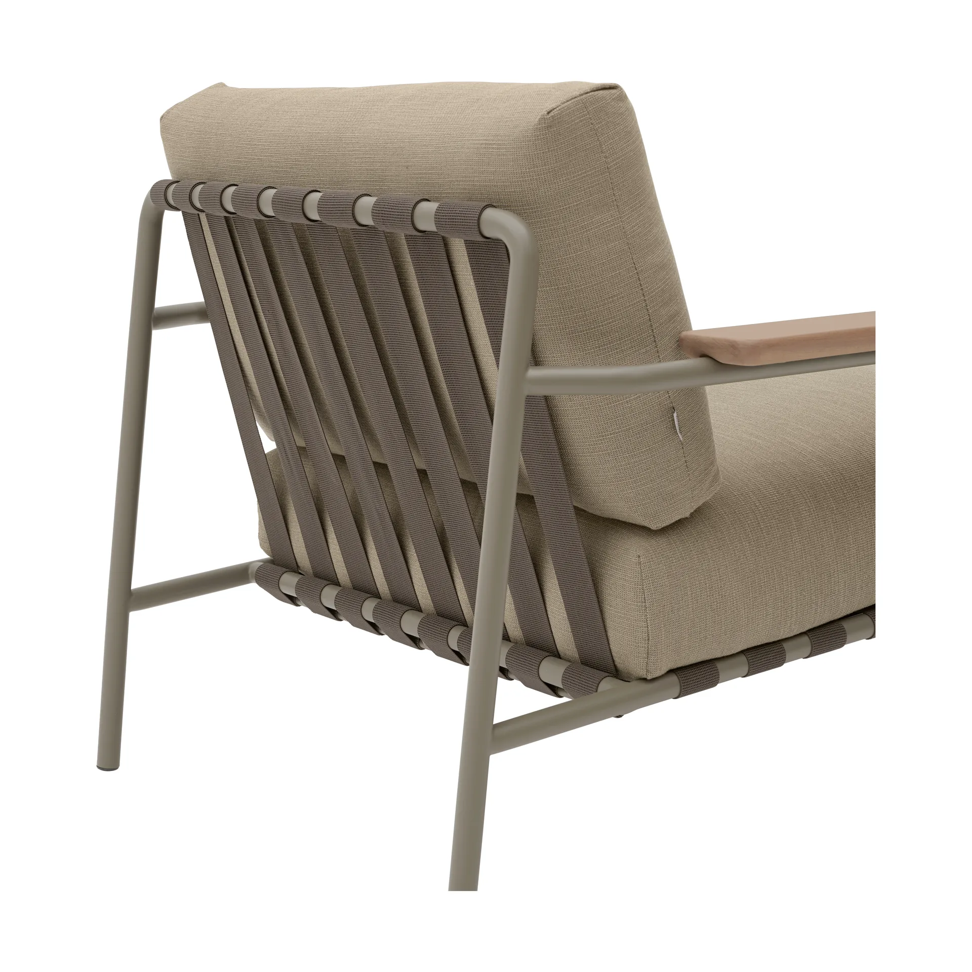 Settle lounge chair, Ribbed Weave 5 Taupe Muuto