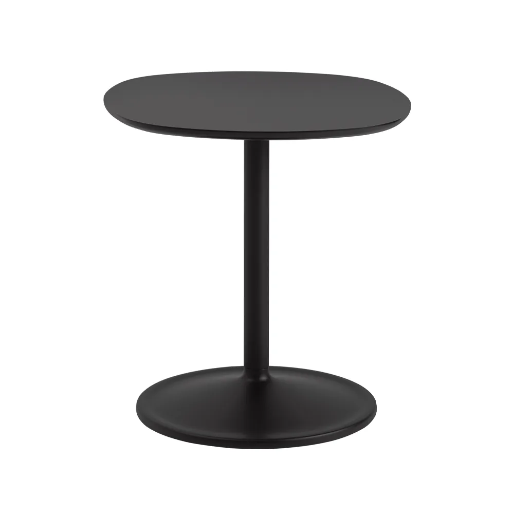 Soft 45x45cm side table, Black nanolaminate H: 48 cm Muuto