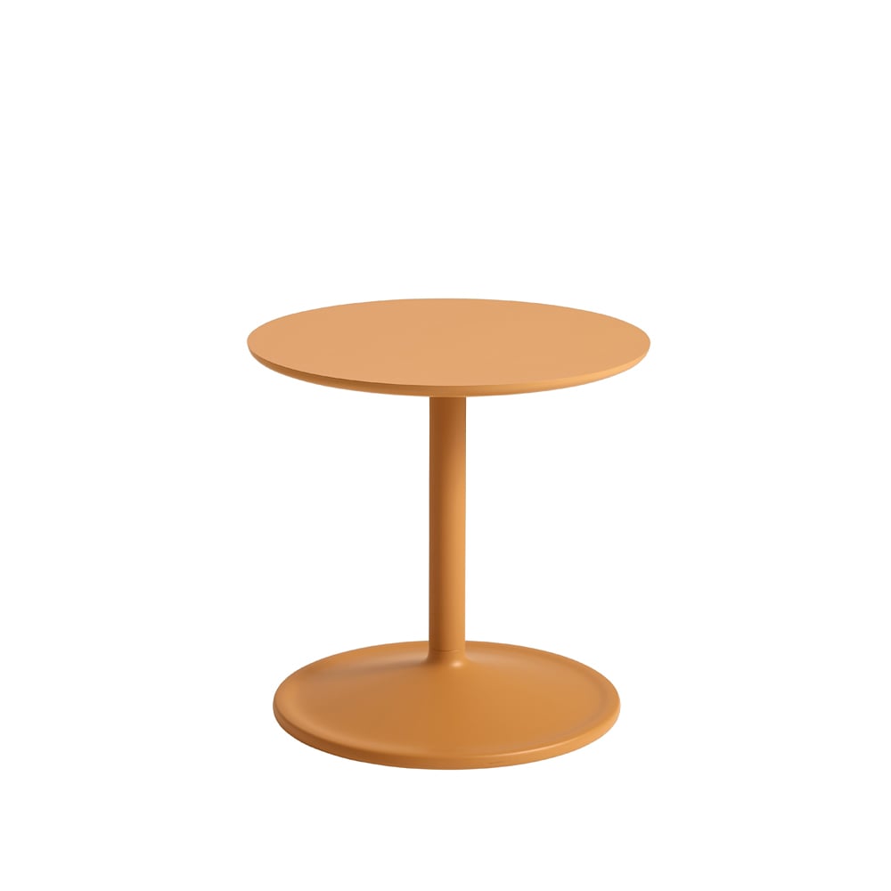 Muuto Soft side table o41cm Orange laminate H: 40 cm
