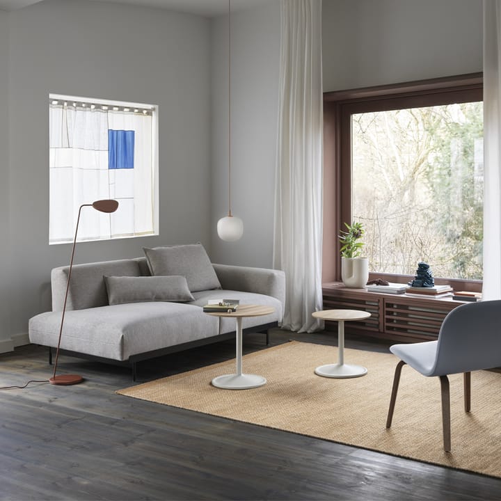 Soft side table Ø41cm, Orange laminate H: 40 cm Muuto